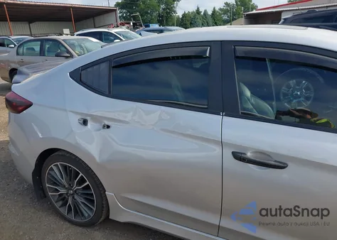2018 Hyundai Elantra Sport from USA, damaged, VIN KMHD04LB2JU576541